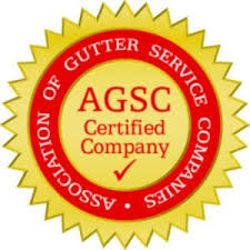 AGSC certified gutter service company badge