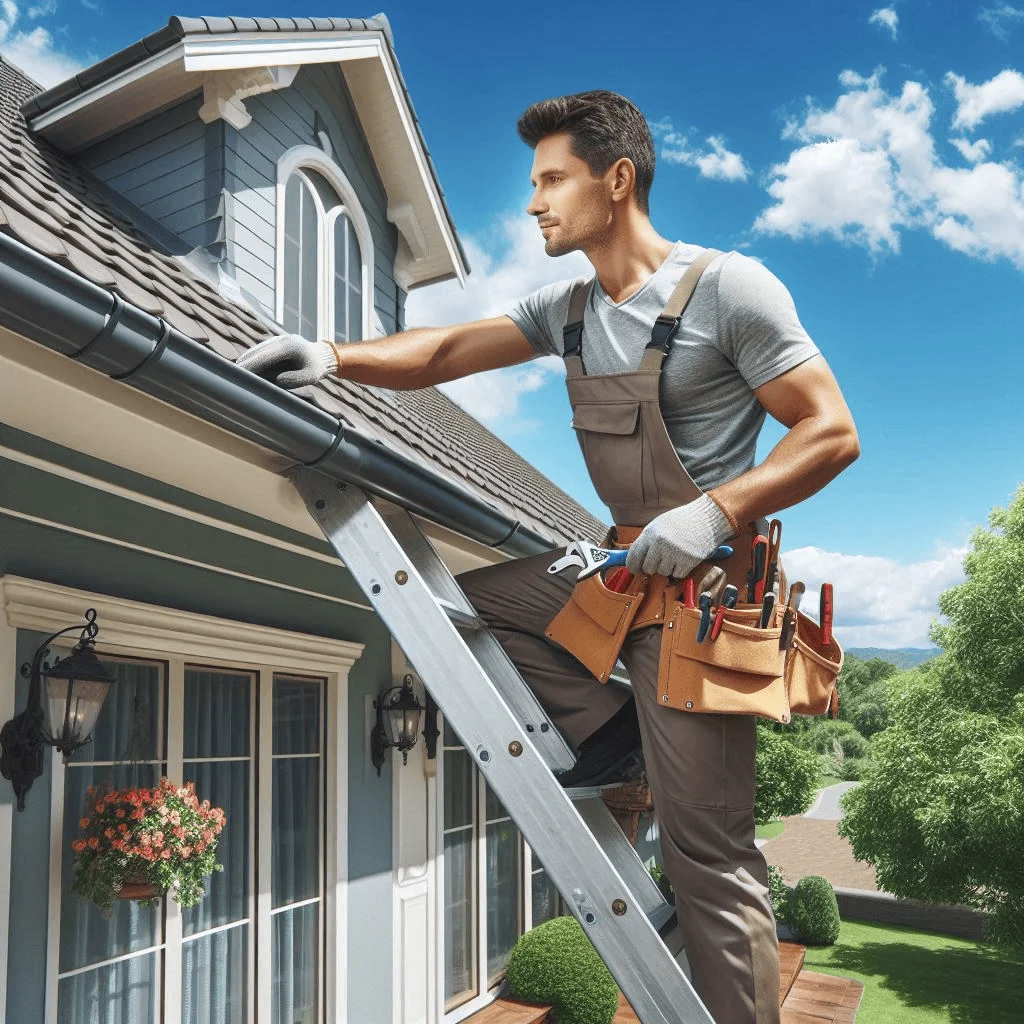 Professional gutter repair service in Chattanooga TN fixing leaking and damaged gutters