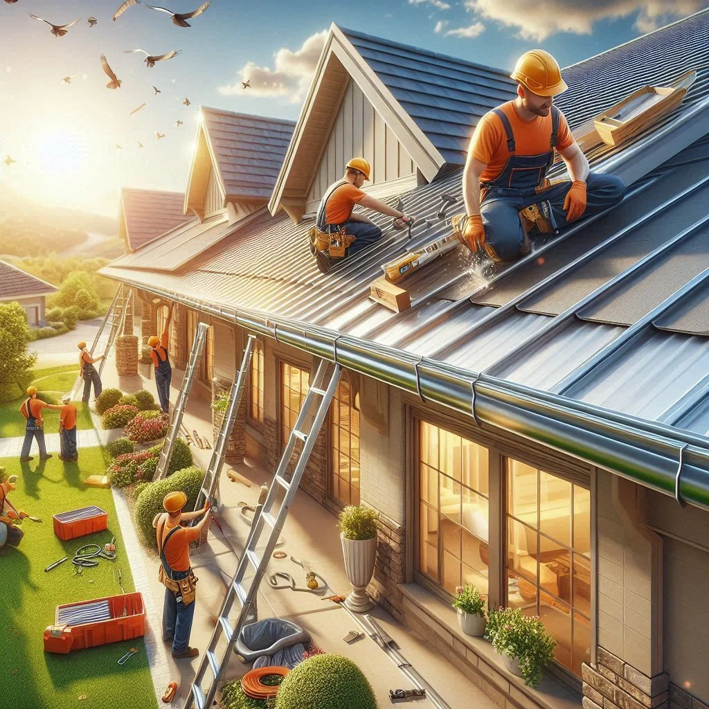 House with newly installed gutter system in Chattanooga TN